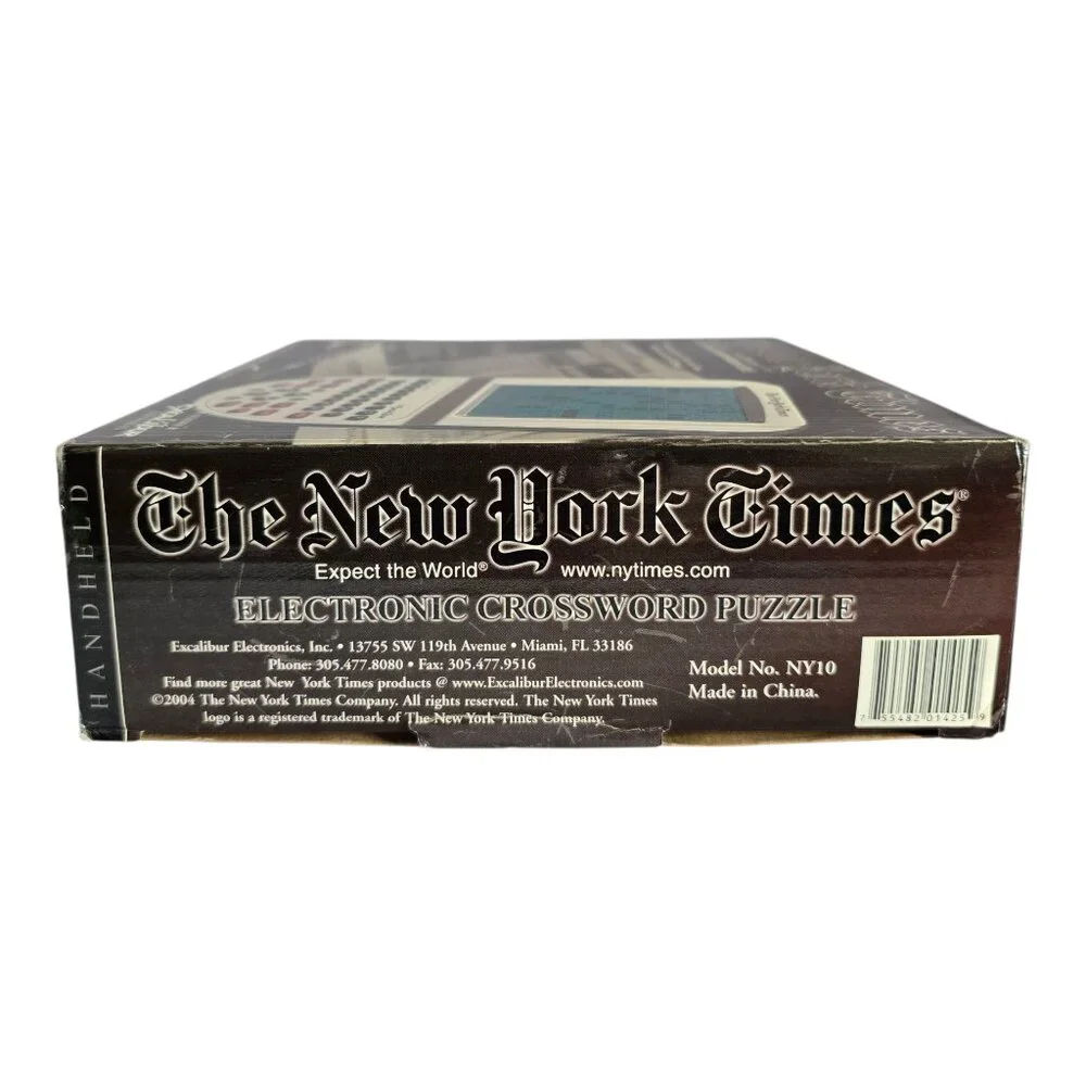 THE NEW YORK TIMES - Electronic Crossword Puzzle Hand Held Game - 500 Puzzles
